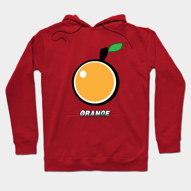 Orange fruit design Hoodie by dewarafoni